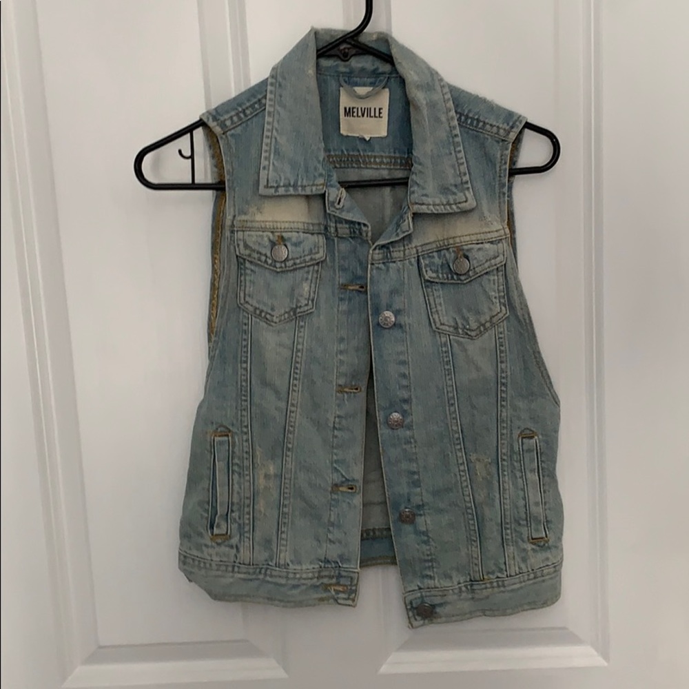 jean jacket vest